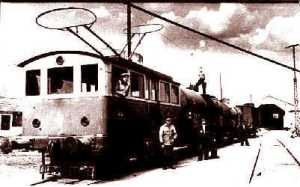 Locomotiva 5 pe linia de garaj a fabricii de spirt, calea Clujului in 1956